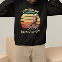 Blindness Visual Impairment Sweatshirt You're In My Blind Spot Vintage - Wonder Print Shop