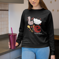 Valentine's Day Sweatshirt LOVE Lunch Lady Life - Wonder Print Shop