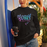 Mermaid Vibes For Women Girl Mythical Creature Sweatshirt - Wonder Print Shop