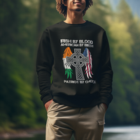 Irish By Blood American By Birth Patriot By Choice Sweatshirt - Wonder Print Shop