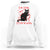 Funny Black Cat Sweatshirt It's Fine I'm Fine It's Not My Blood Halloween Joke - Wonder Print Shop