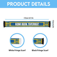 Sweden 2026 Football Personalised Soccer Scarf Kom Igen Sverige