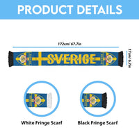 Sweden 2026 Football Soccer Scarf Sverige Go Blagult