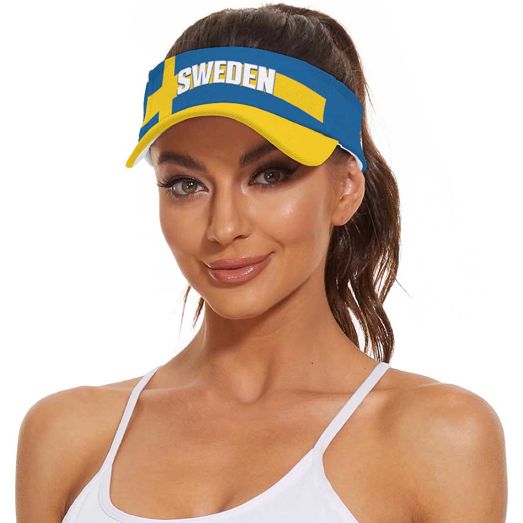 Sweden 2026 Football Sun Visor Cap Kom Igen Sverige