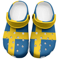 Sweden Clogs Shoes Flag Color Inspiration - Wonder Print Shop