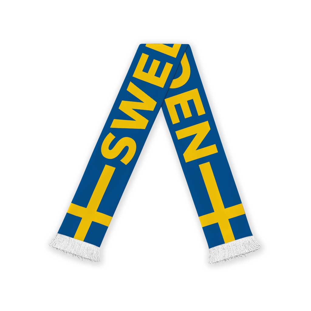 Sweden Football 2026 Soccer Scarf Flag Style