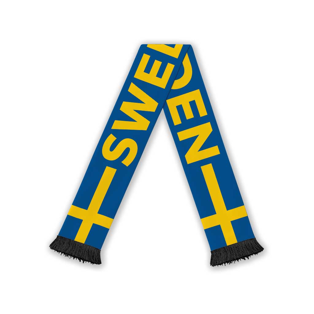 Sweden Football 2026 Soccer Scarf Flag Style