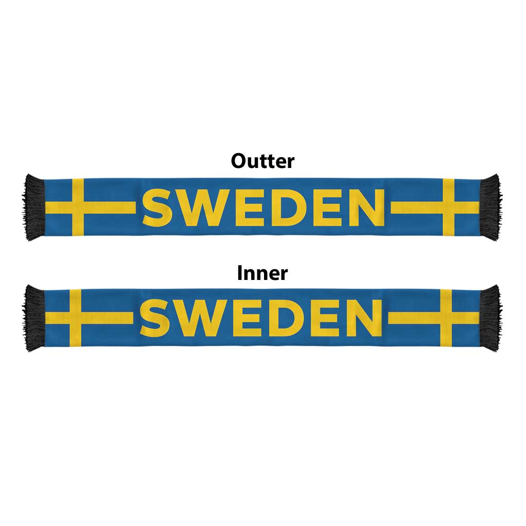 Sweden Football 2026 Soccer Scarf Flag Style