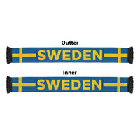 Sweden Football 2026 Soccer Scarf Flag Style