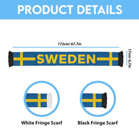 Sweden Football 2026 Soccer Scarf Flag Style