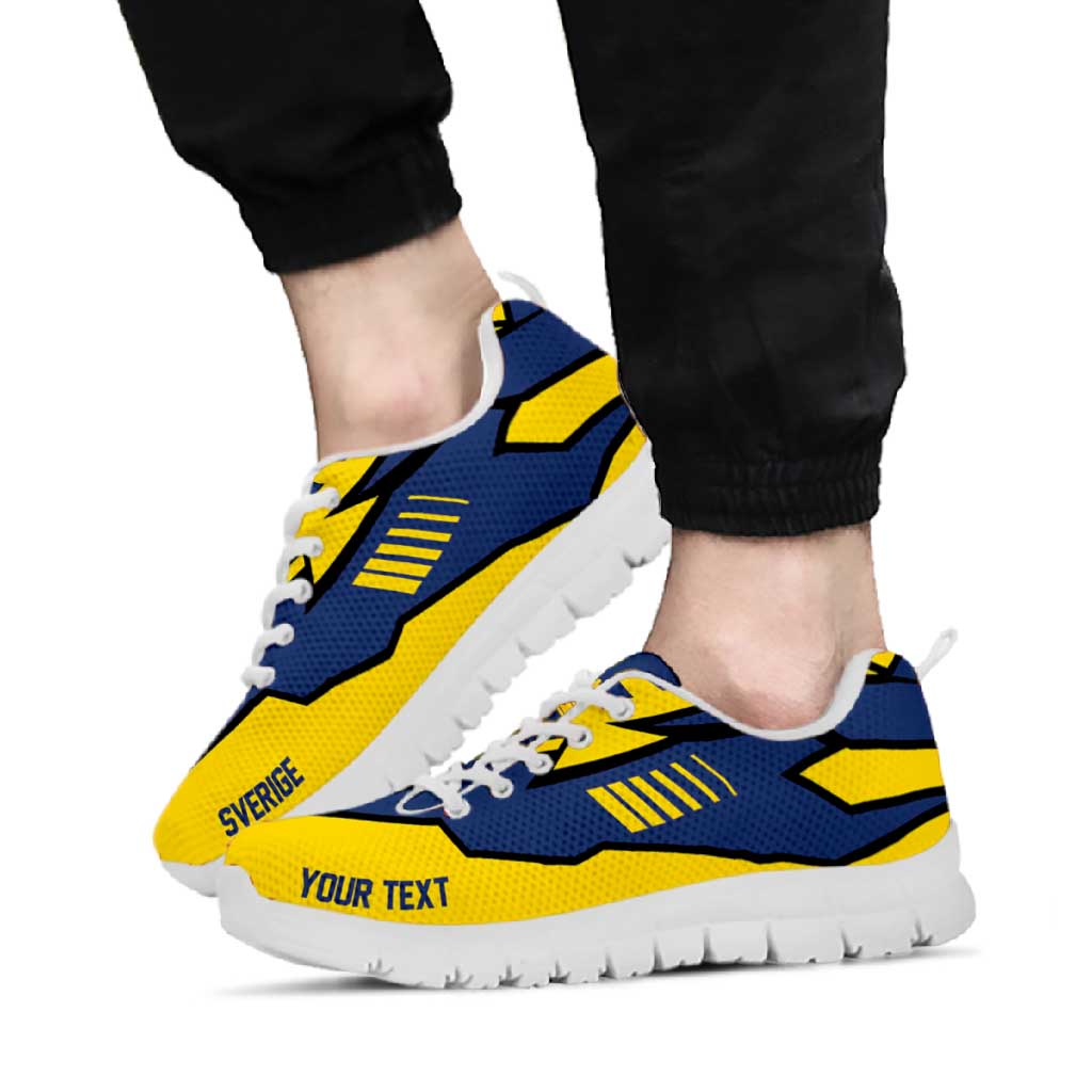 Sweden Football Nations 2026 Personalized Sneakers Sporty Pattern