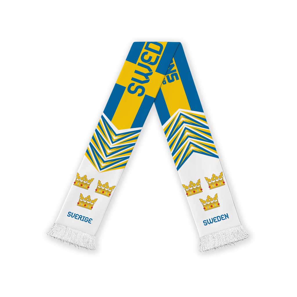 Sweden Football Nations 2026 Soccer Scarf Sporty Pattern