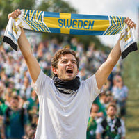 Sweden Football Nations 2026 Soccer Scarf Sporty Pattern