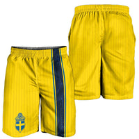 Sweden National Football Shorts for Men Glory The Blue and Yellow - Wonder Print Shop