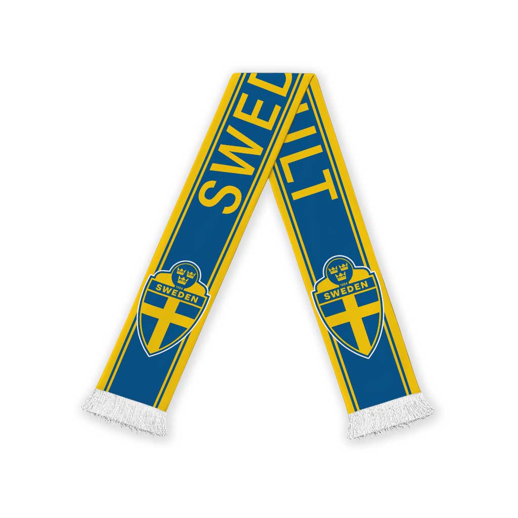 Sweden World Football 2026 Soccer Scarf Go Blagult Road To Glory