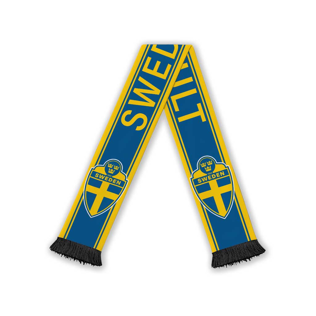 Sweden World Football 2026 Soccer Scarf Go Blagult Road To Glory