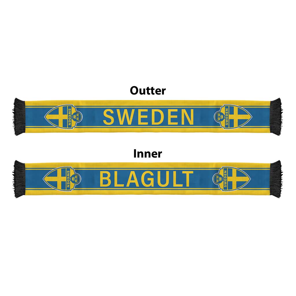 Sweden World Football 2026 Soccer Scarf Go Blagult Road To Glory