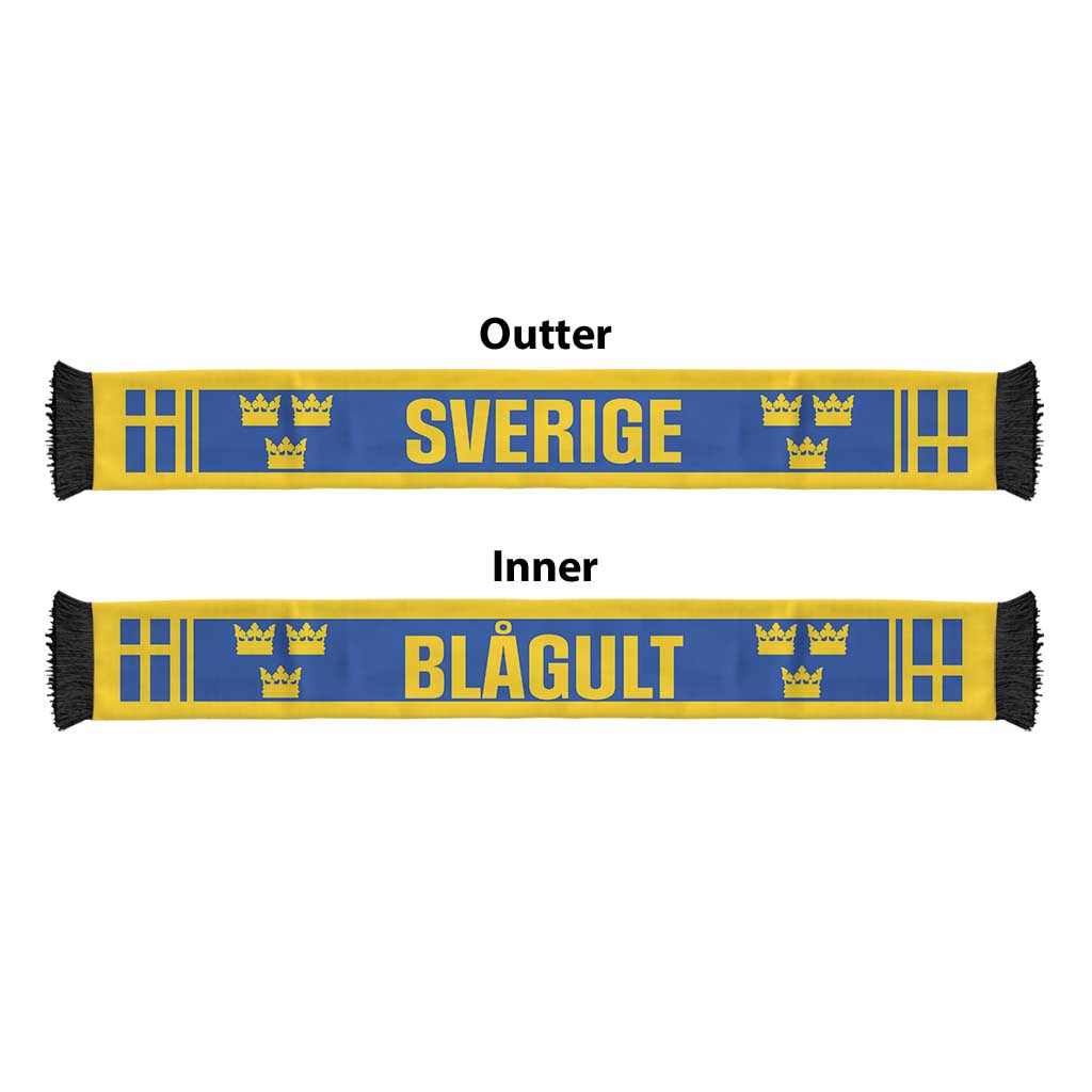Sweden World Football 2026 Soccer Scarf National Pride Never Stops
