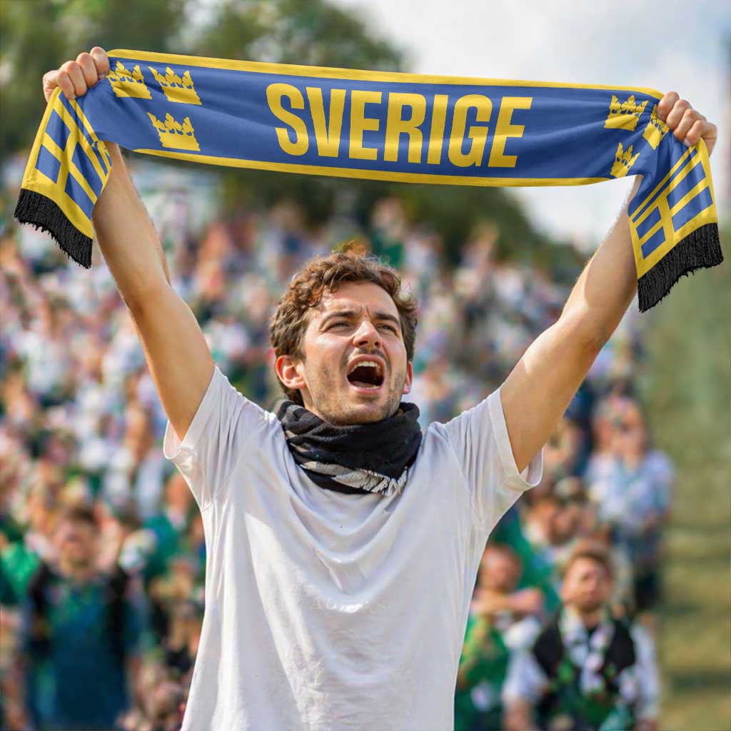 Sweden World Football 2026 Soccer Scarf National Pride Never Stops