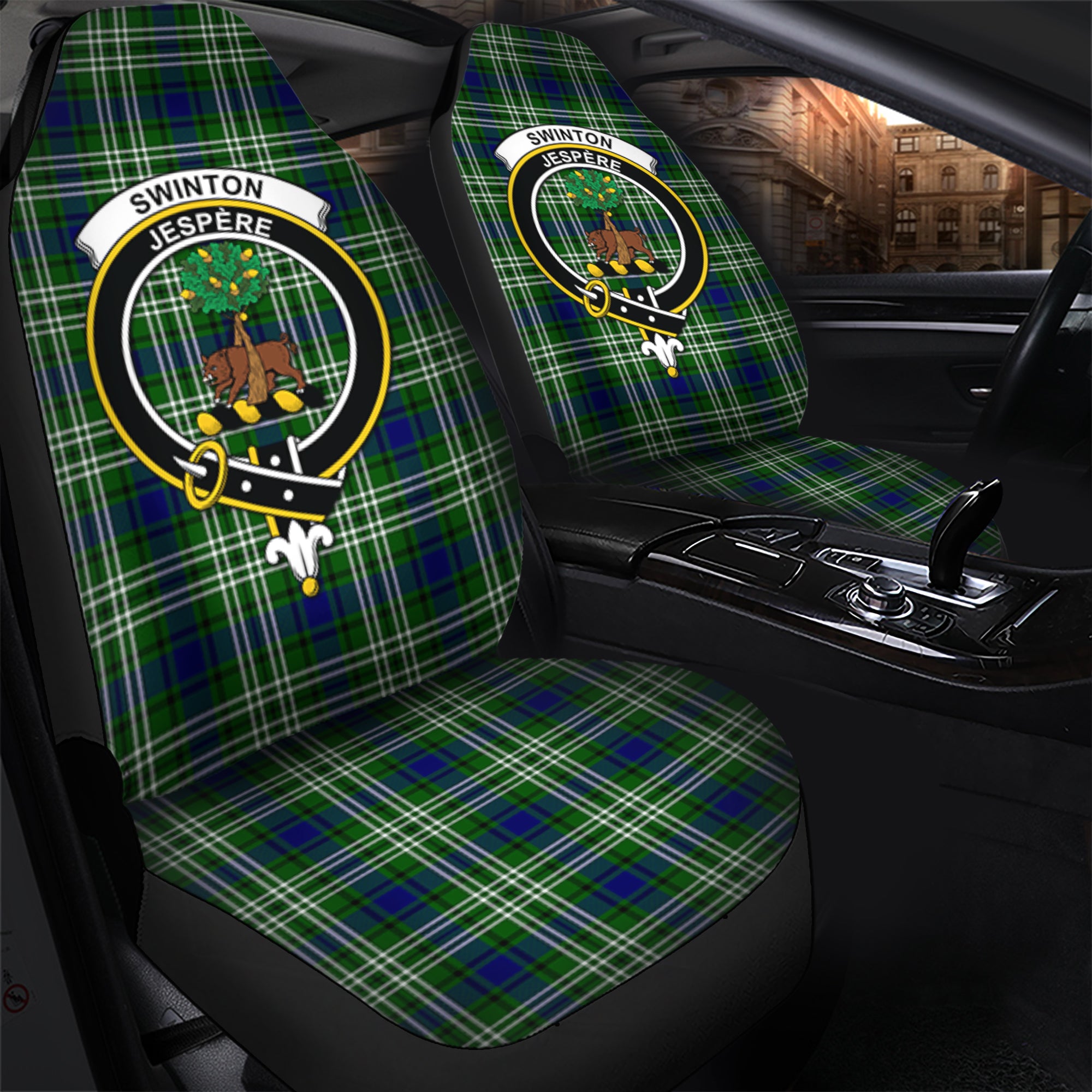 Swinton Clan Tartan Car Seat Cover, Family Crest Tartan Seat Cover TS23