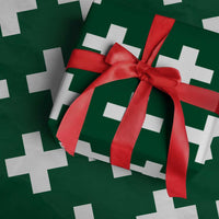 Swiss Vintage Cross Flag Switzerland Wrapping Paper Roll