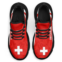 Switzerland 2026 Football Clunky Sneakers Go Nati Grunge Curve Stylized - Wonder Print Shop