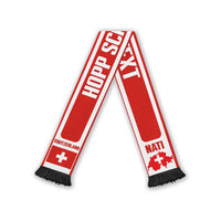 Switzerland 2026 Football Personalised Soccer Scarf Hopp Schwiiz