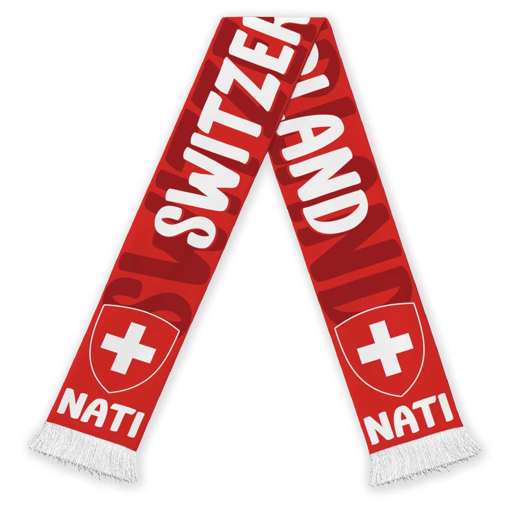 Switzerland 2026 Football Soccer Scarf Come On Nati