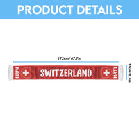 Switzerland 2026 Football Soccer Scarf Come On Nati