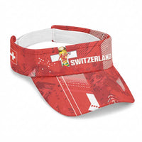 Switzerland 2026 Football Sun Visor Cap Hopp Schwiiz