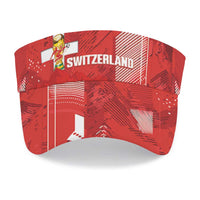 Switzerland 2026 Football Sun Visor Cap Hopp Schwiiz