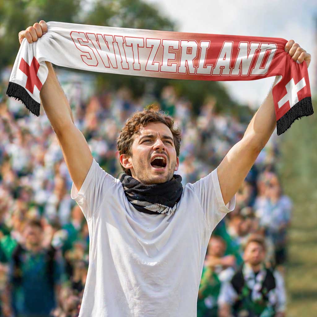 Switzerland 2026 World Football Soccer Scarf Go Champions