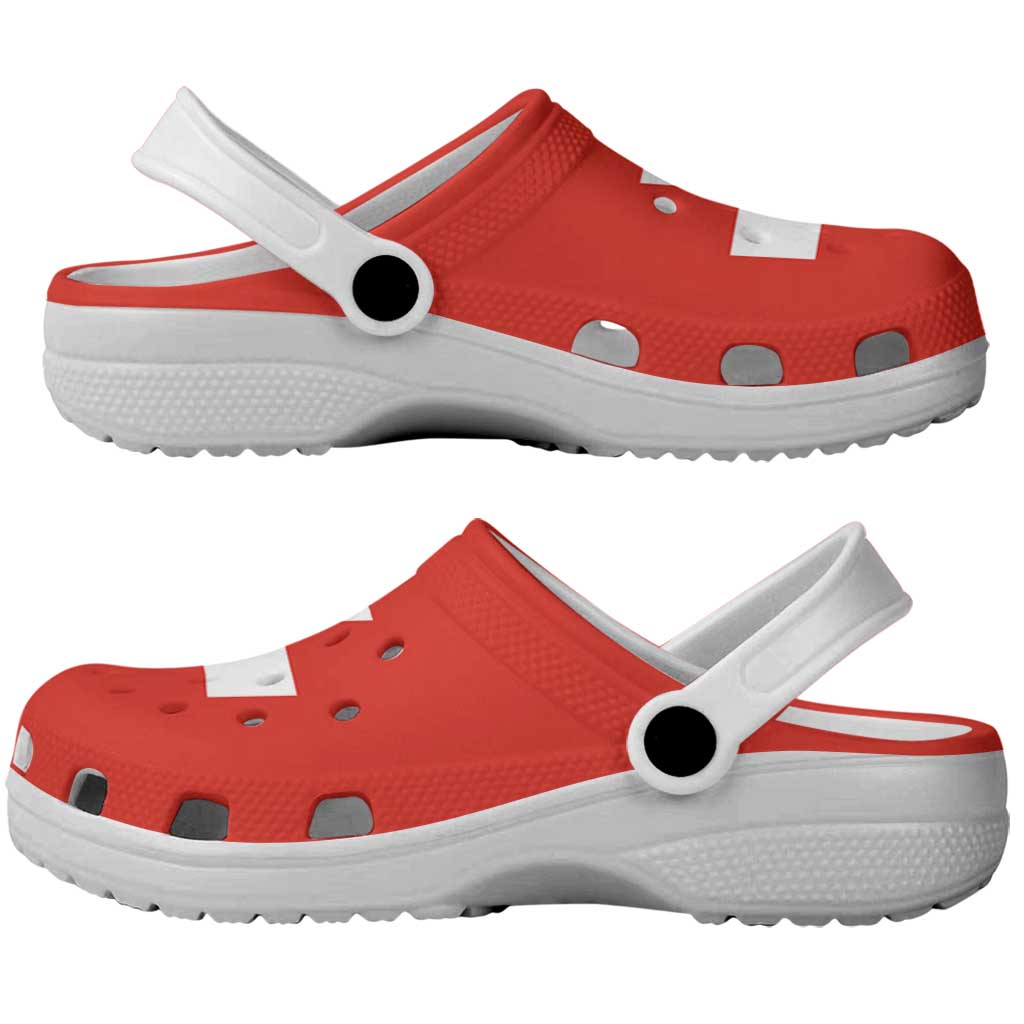 Switzerland Clogs Shoes Flag Color Inspiration - Wonder Print Shop