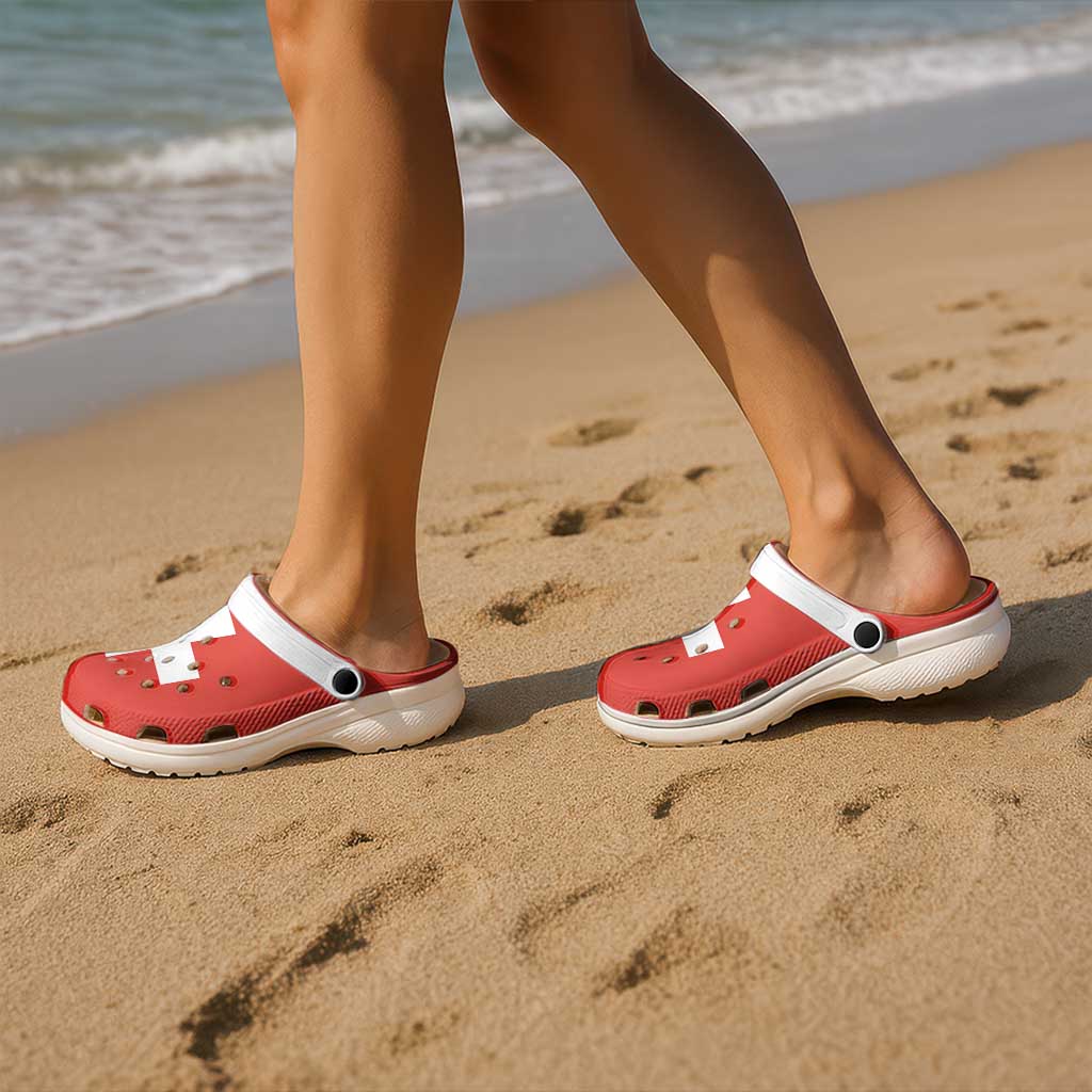 Switzerland Clogs Shoes Flag Color Inspiration - Wonder Print Shop