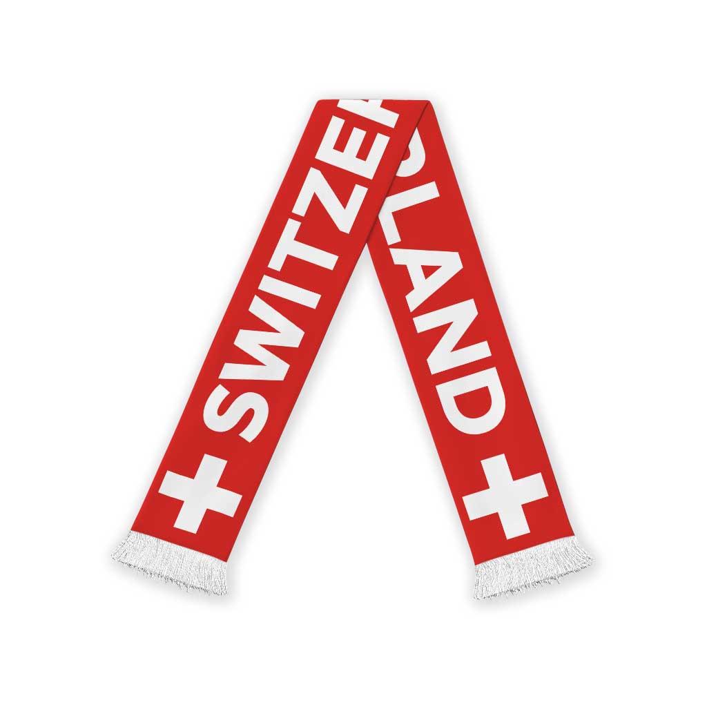 Switzerland Football 2026 Soccer Scarf Flag Style