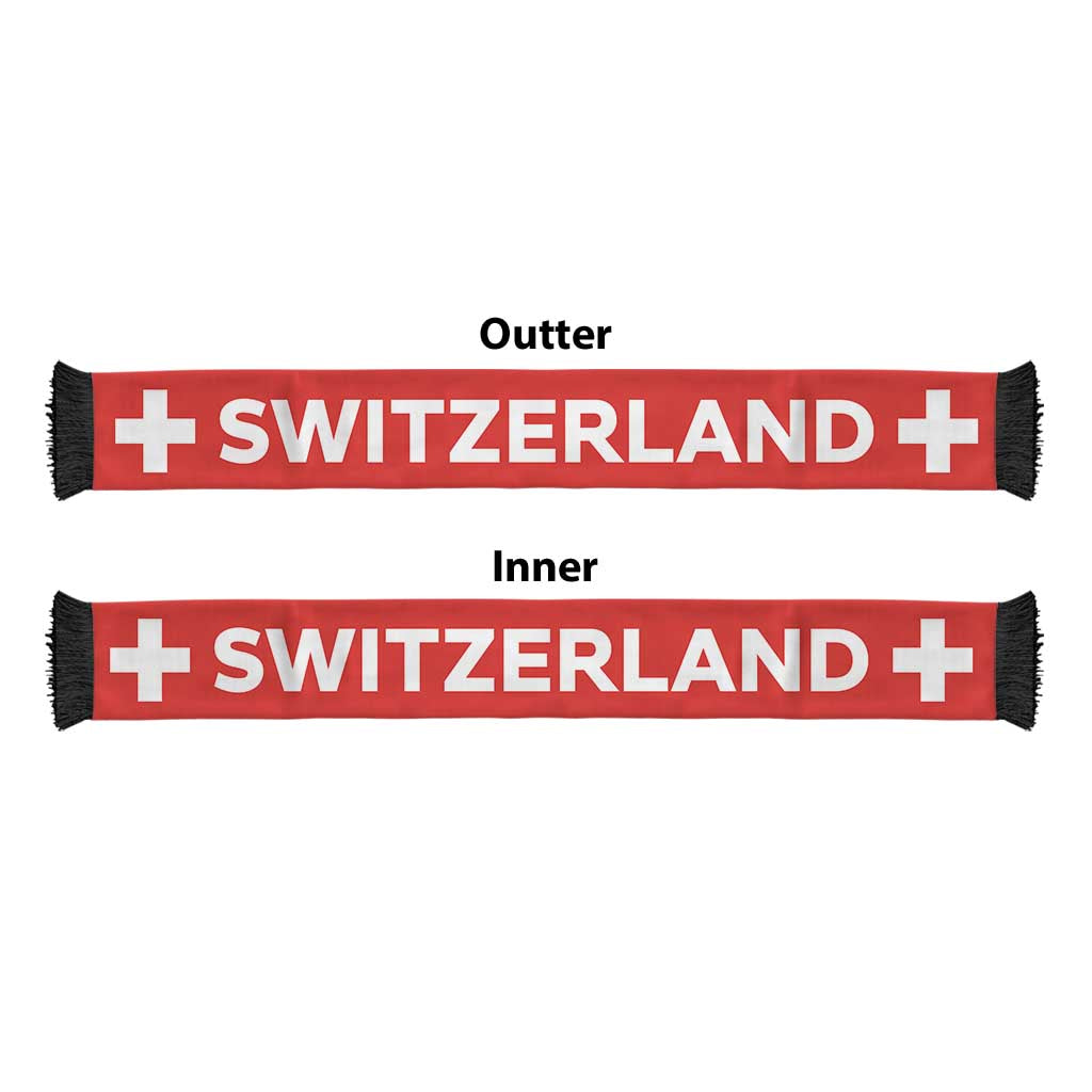 Switzerland Football 2026 Soccer Scarf Flag Style