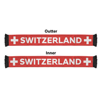 Switzerland Football 2026 Soccer Scarf Flag Style