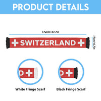 Switzerland Football 2026 Soccer Scarf Flag Style
