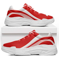 Switzerland Football Chunky Sneakers Flag-Inspired Curve Style
