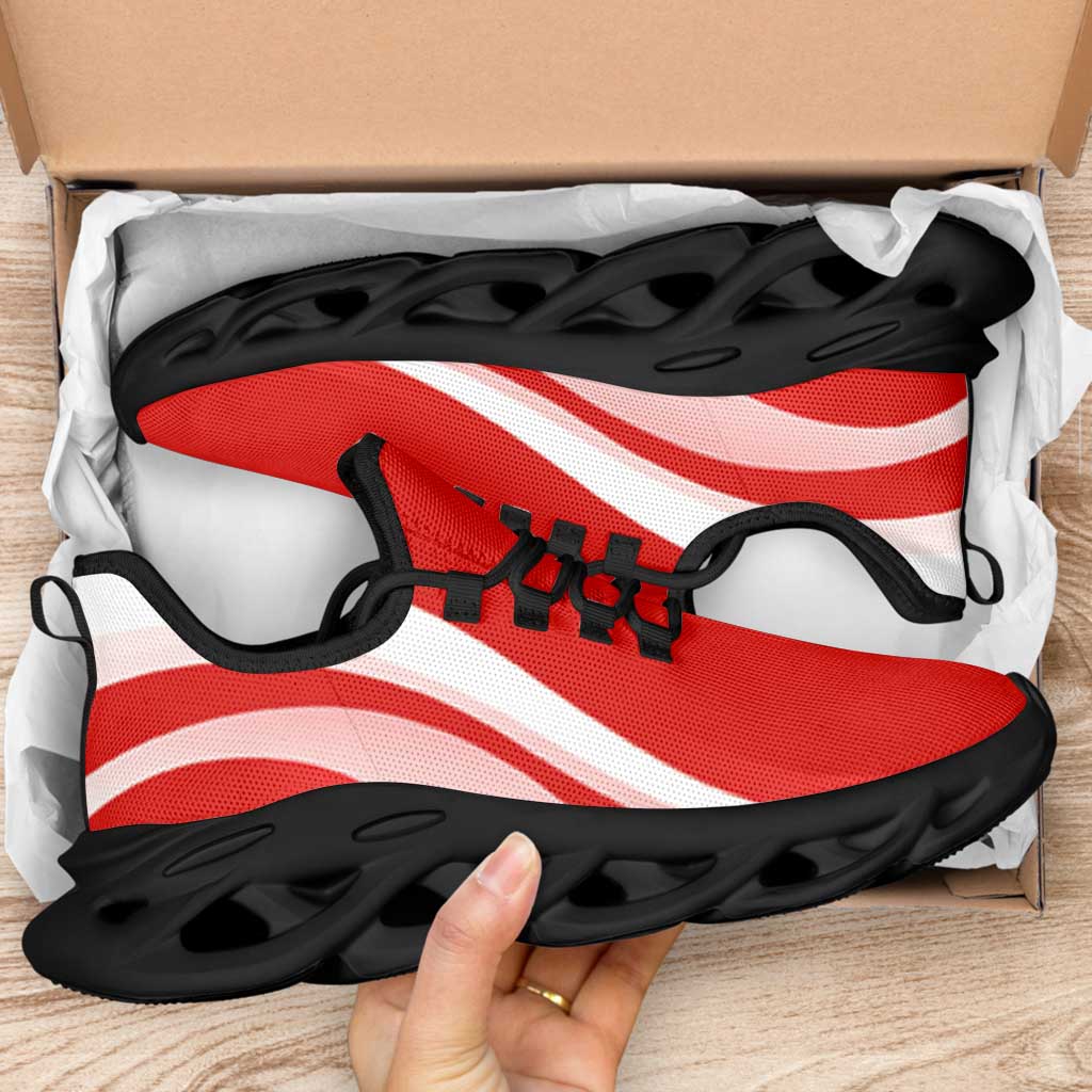 Switzerland Football Clunky Sneakers Flag-Inspired Curve Style