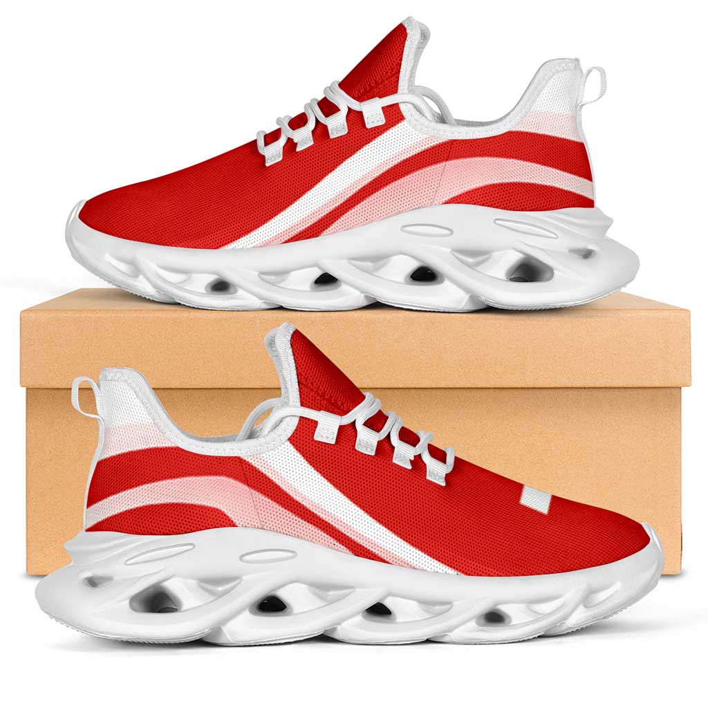 Switzerland Football Clunky Sneakers Flag-Inspired Curve Style