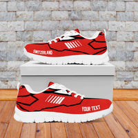 Switzerland Football Nations 2026 Personalized Sneakers Sporty Pattern