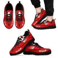 Switzerland Football Nations 2026 Personalized Sneakers Sporty Pattern