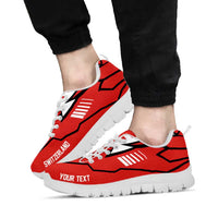 Switzerland Football Nations 2026 Personalized Sneakers Sporty Pattern