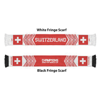 Switzerland Football Nations 2026 Soccer Scarf Sporty Pattern