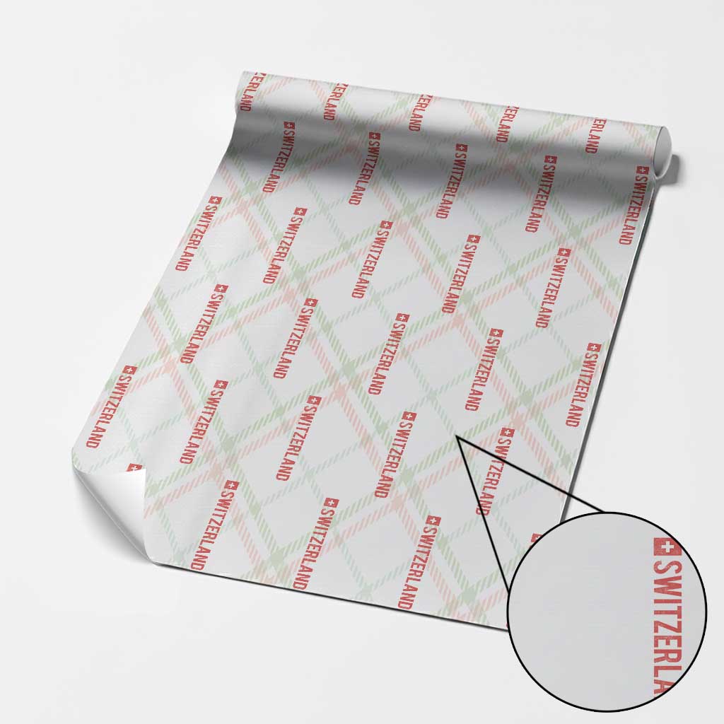 Switzerland Heritage Vintage Swiss Flag Schweiz Wrapping Paper Roll