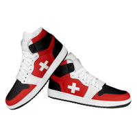 Switzerland High Sneakers AJ1 Classic National Flag Style - Wonder Print Shop