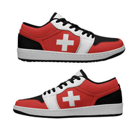 Switzerland Low Sneakers Classic National Flag Style - Wonder Print Shop