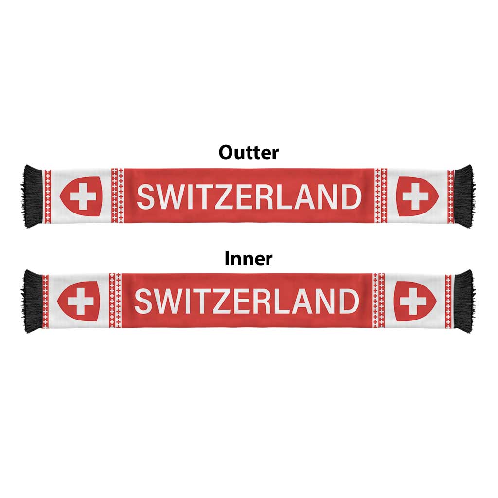 Switzerland World Football 2026 Soccer Scarf Go Rossocrociati Road To Glory