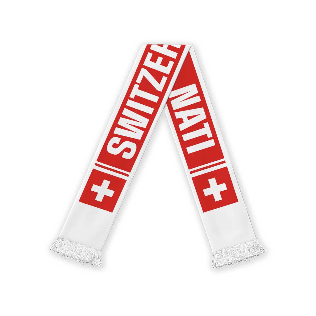 Switzerland World Football 2026 Soccer Scarf National Pride Never Stops